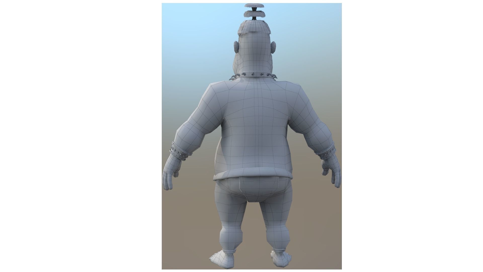 3D African character 3D model_7