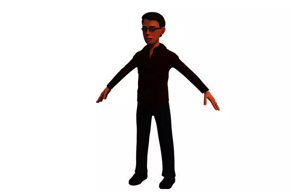 3d Bank Boy 3D model_0