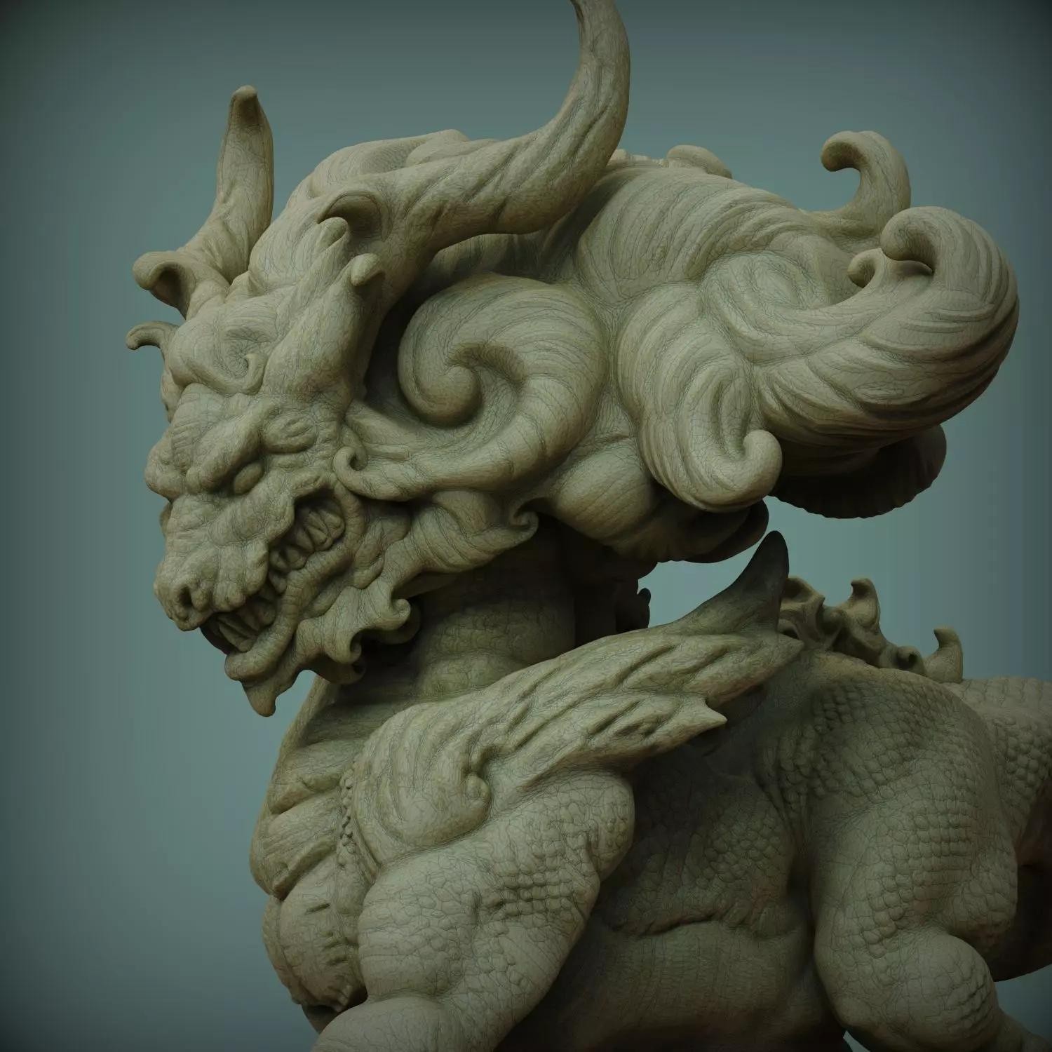 Asian Dragon Free 3D print model_0