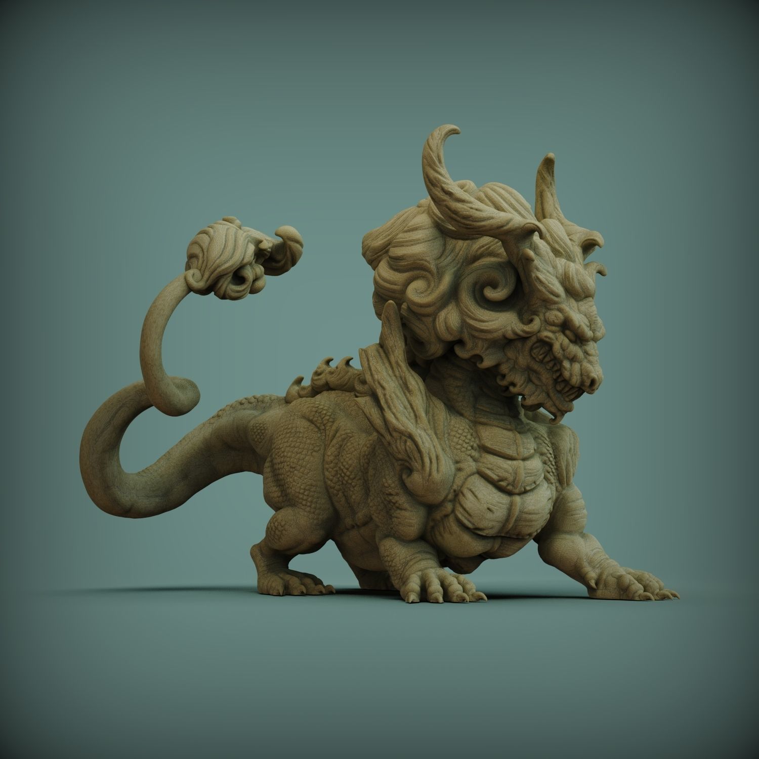 Asian Dragon Free 3D print model_1