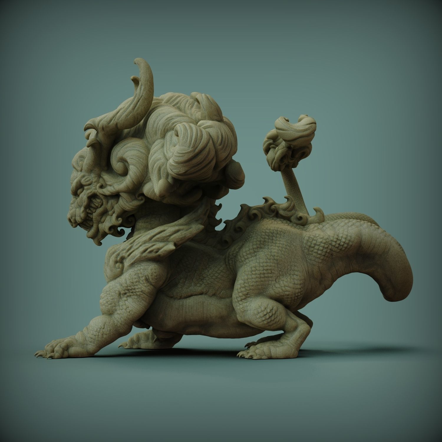Asian Dragon Free 3D print model_2