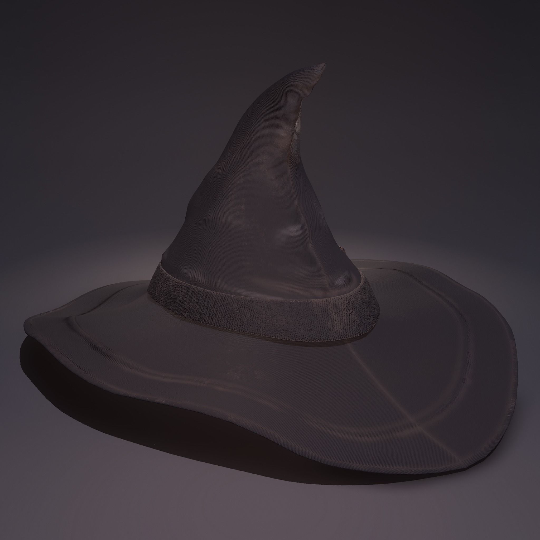 Witch Hat and Broom Stick  3D Model Collection_19