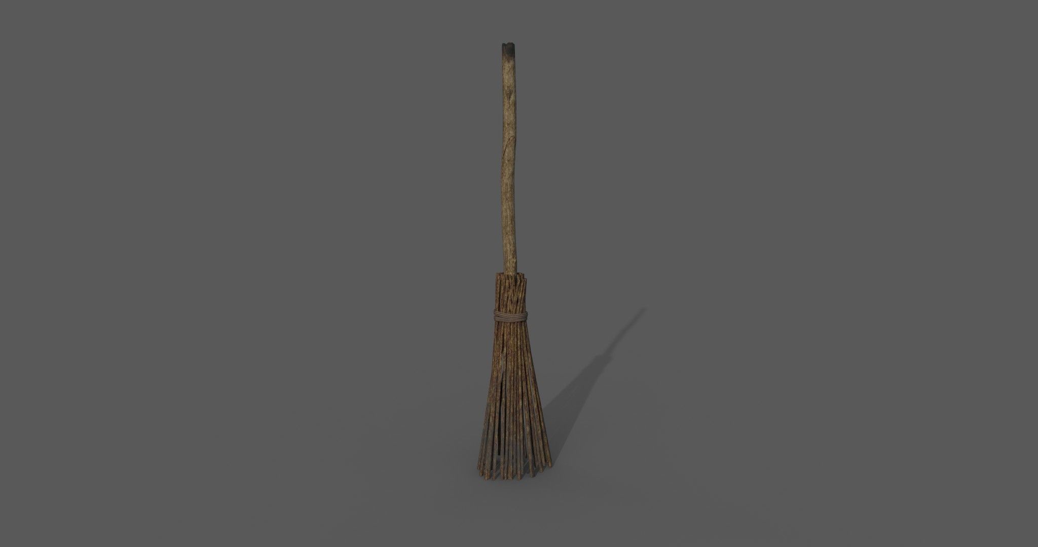 Witch Hat and Broom Stick  3D Model Collection_40