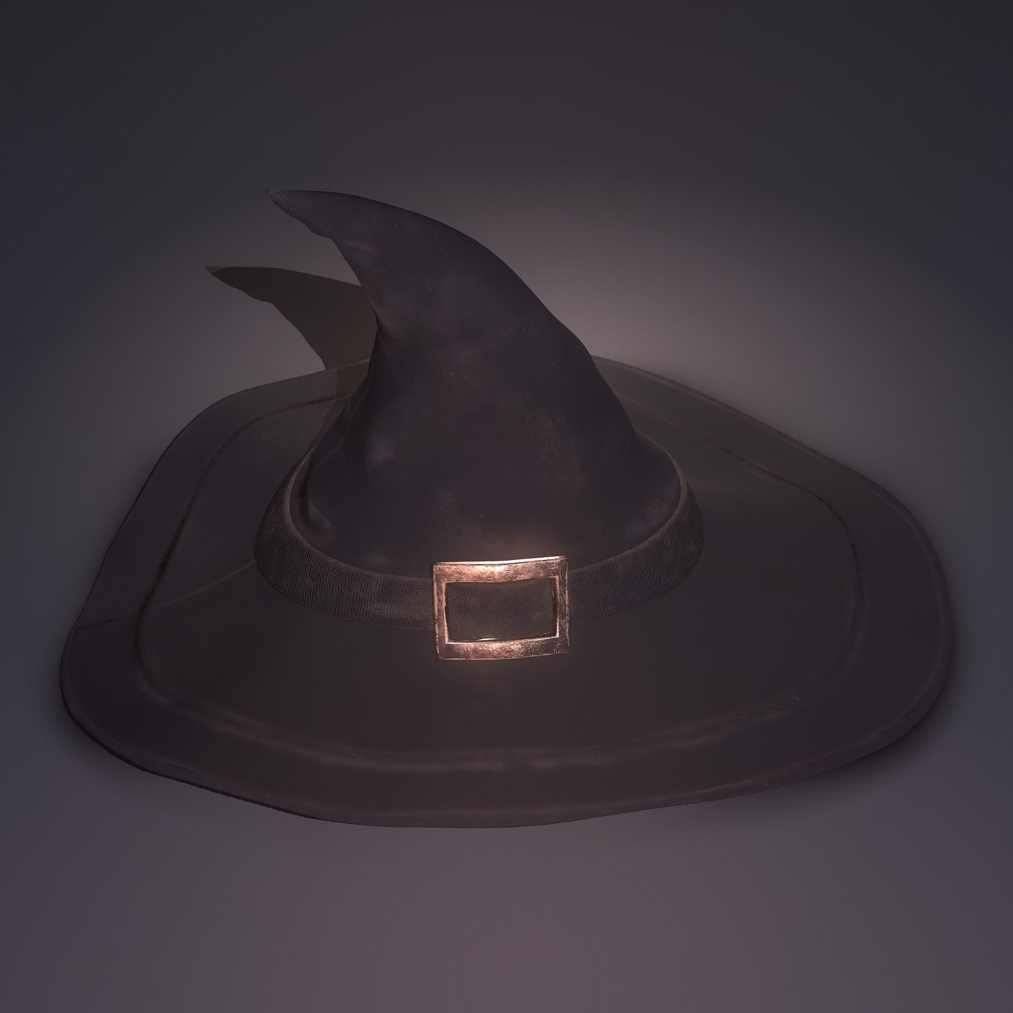 Witch Hat and Broom Stick  3D Model Collection_37