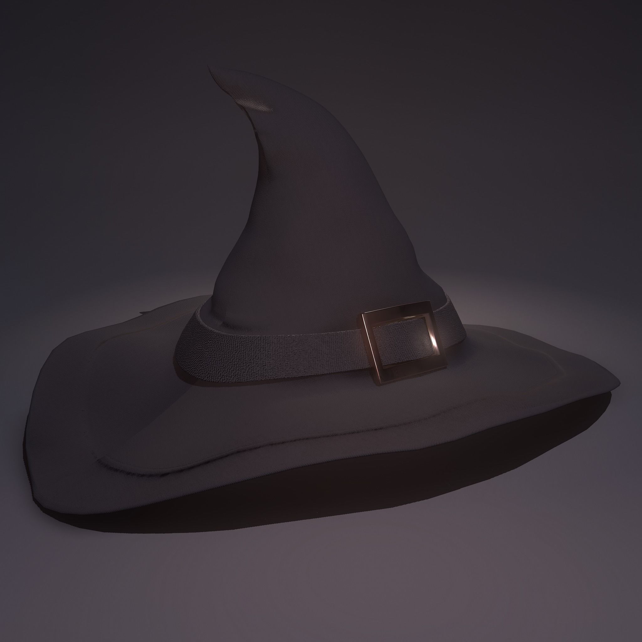 Witch Hat and Broom Stick  3D Model Collection_34