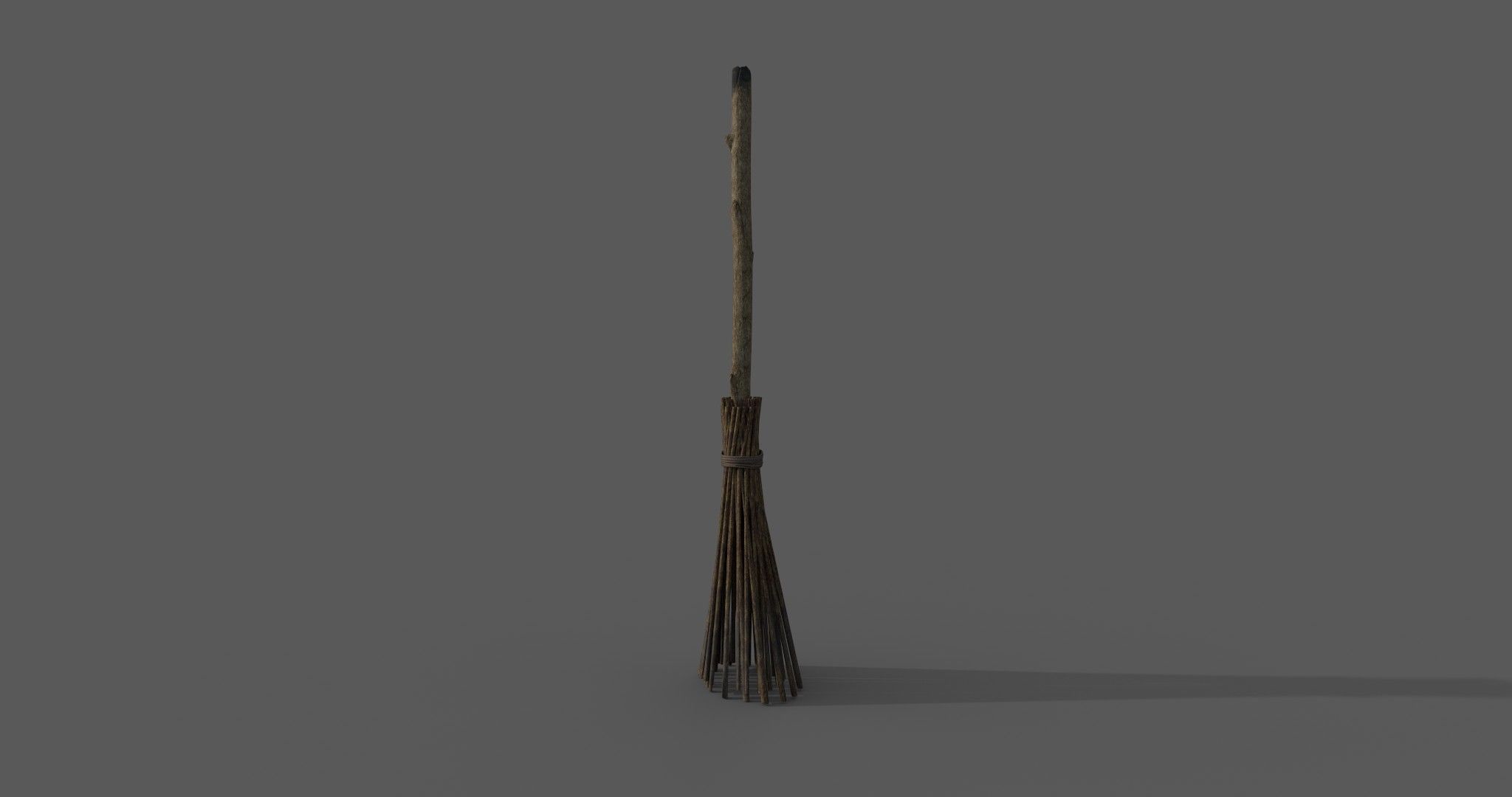 Witch Hat and Broom Stick  3D Model Collection_47