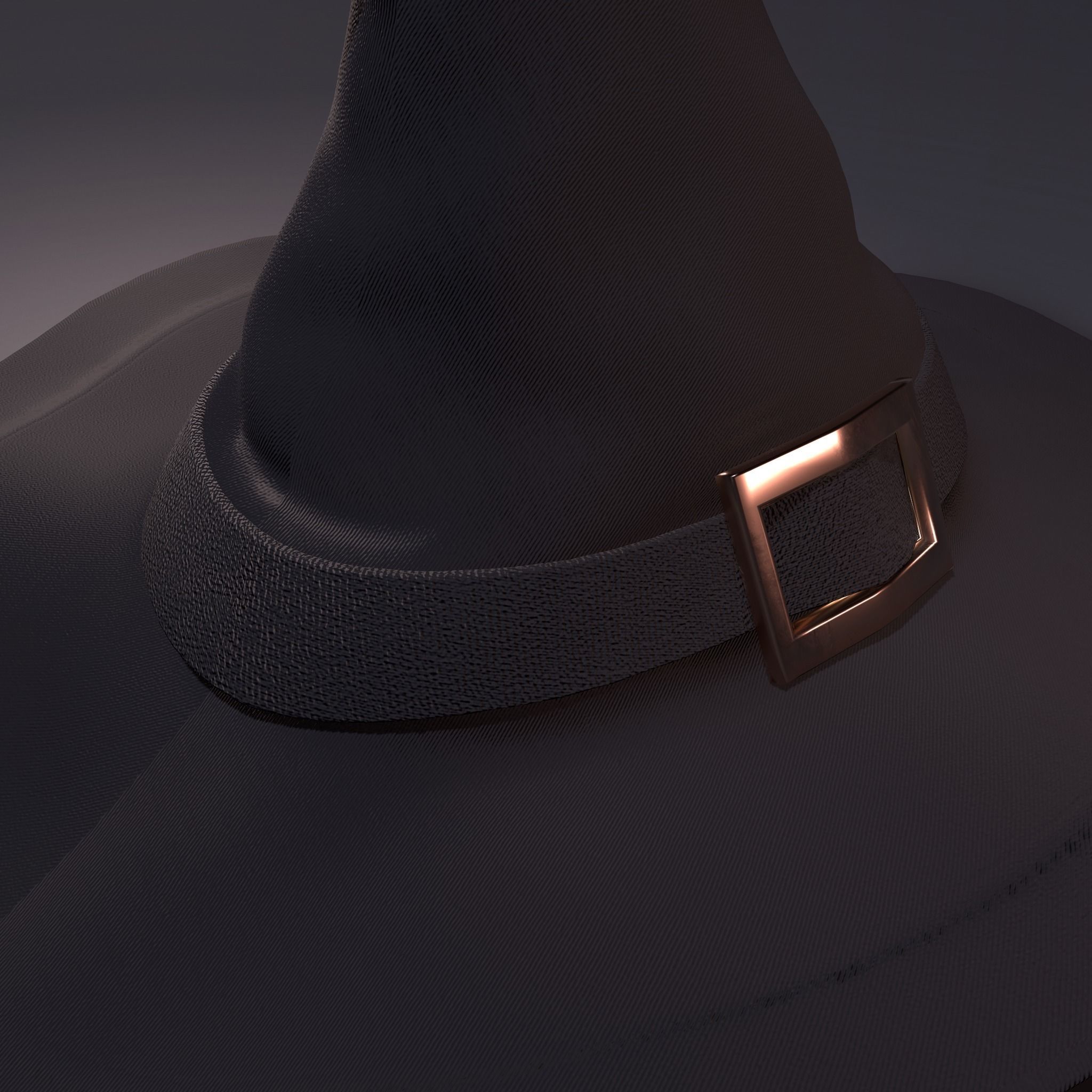 Witch Hat and Broom Stick  3D Model Collection_30