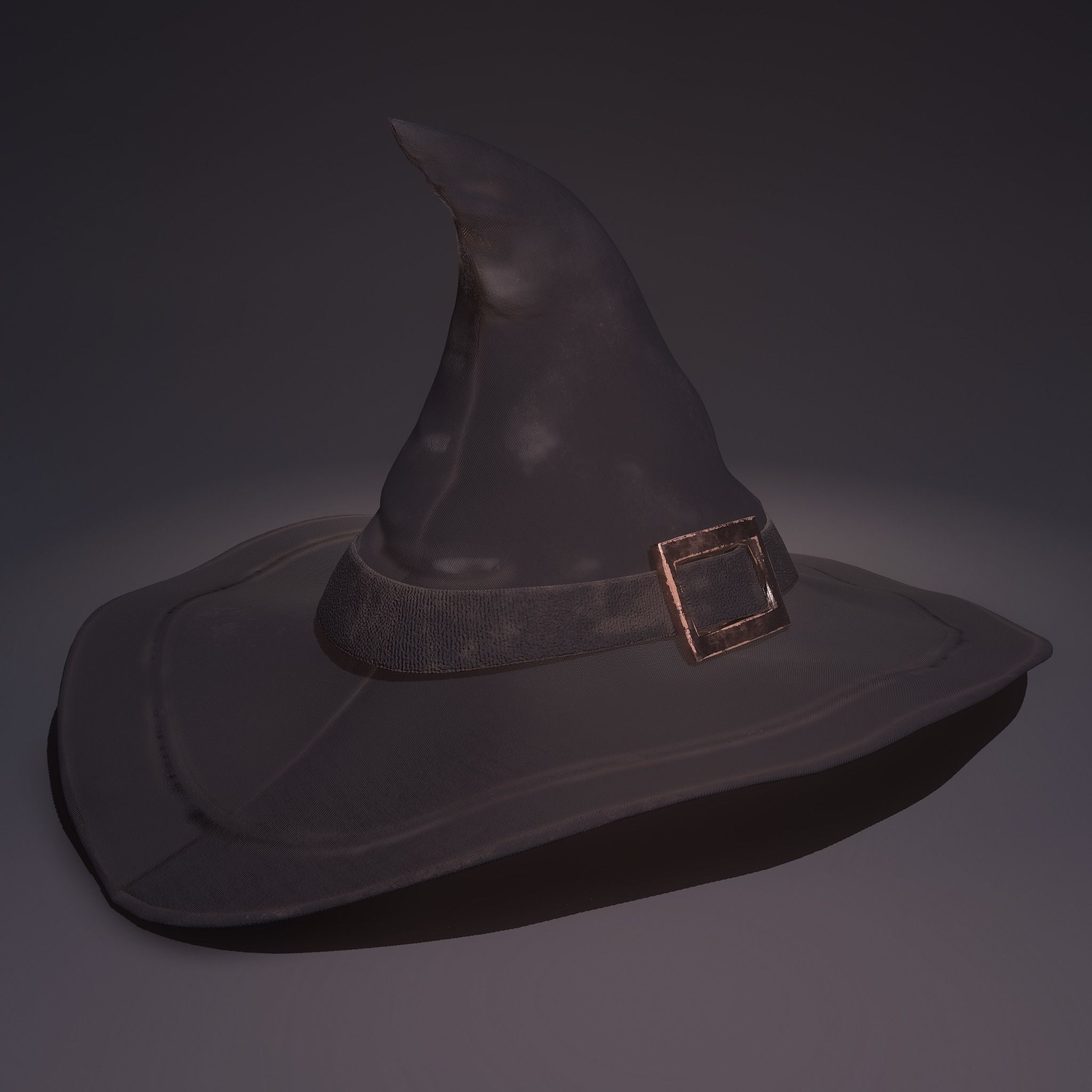Witch Hat and Broom Stick  3D Model Collection_24