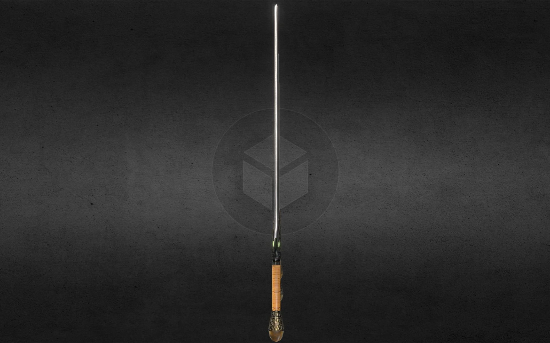 Baphomet-Sword three swords Free low-poly 3D model_27