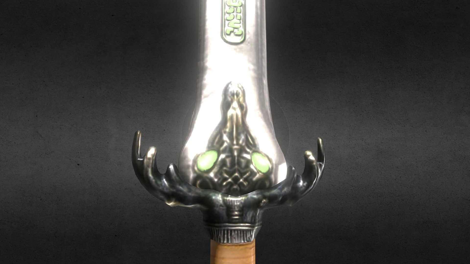 Baphomet-Sword three swords Free low-poly 3D model_3