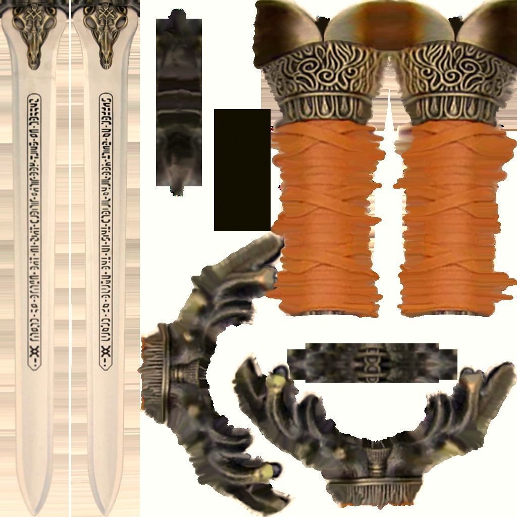 Baphomet-Sword three swords Free low-poly 3D model_13