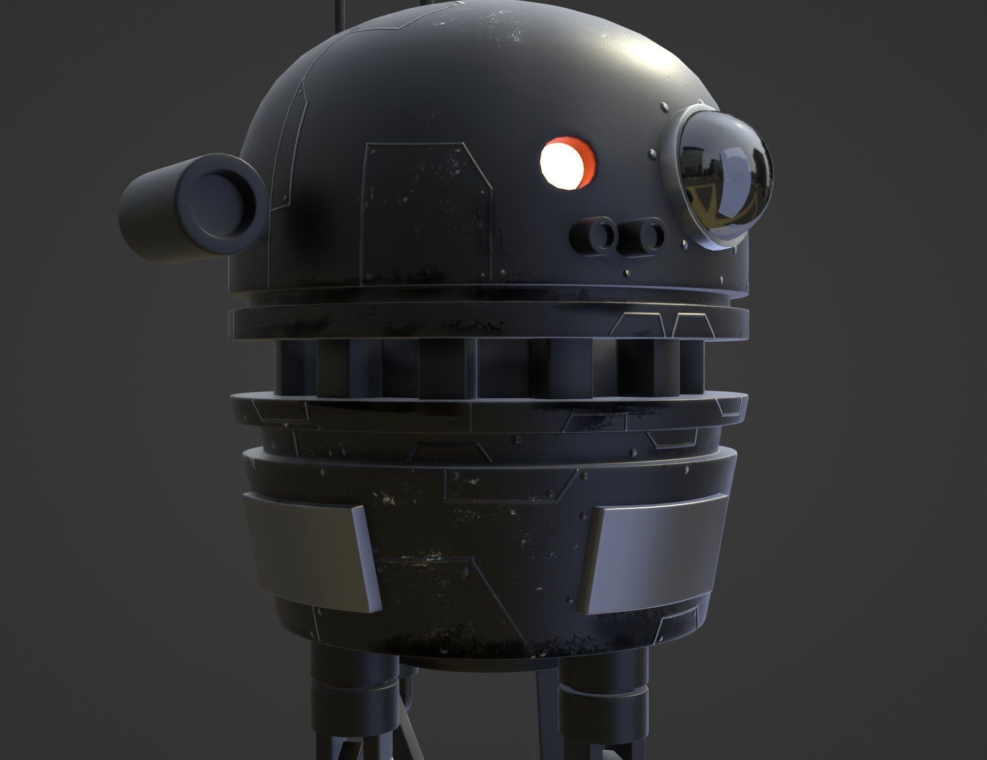 Sci-Fi Robot Drone 3D model_25