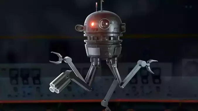 Sci-Fi Robot Drone 3D model