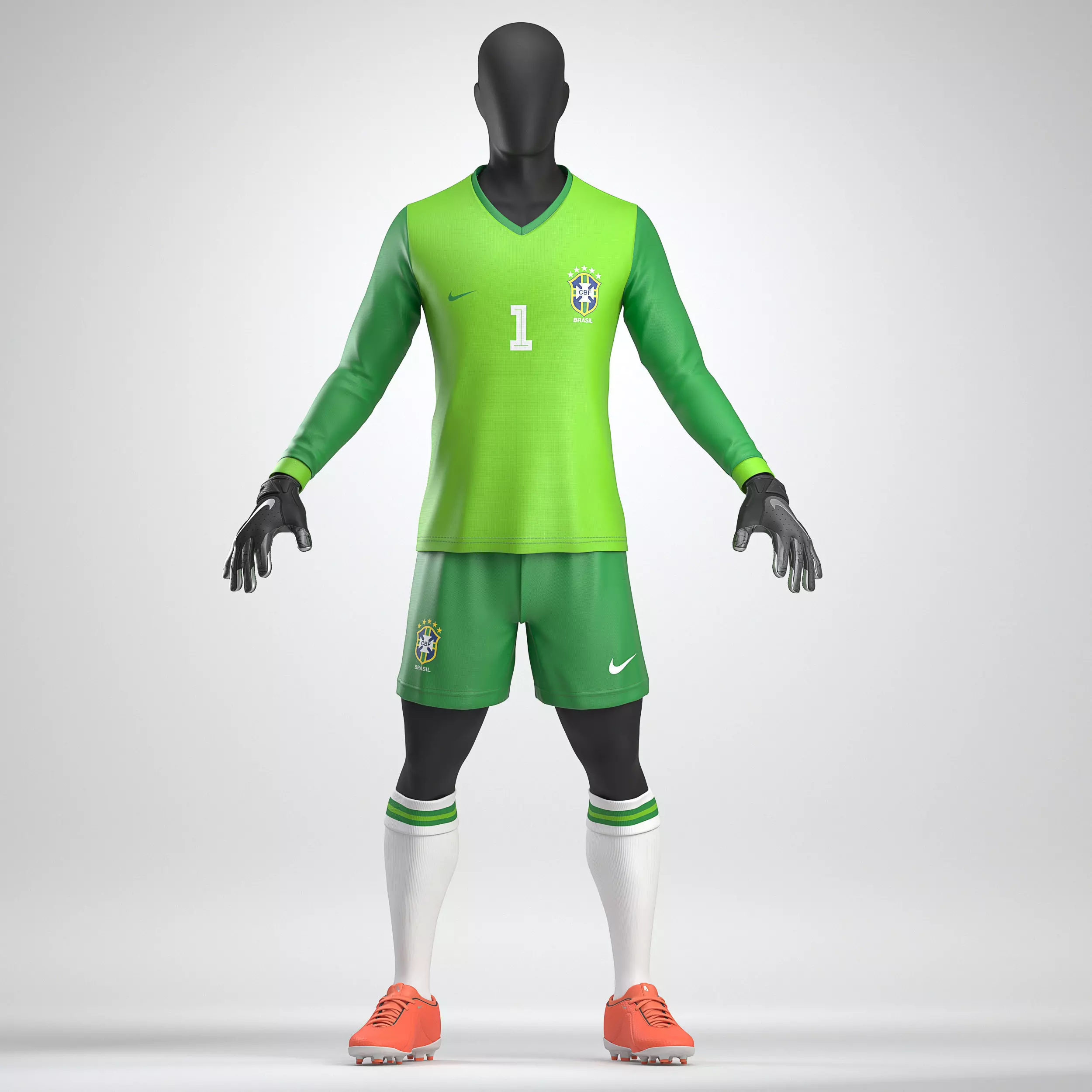 Goalkeeper Soccer Uniform 3D model