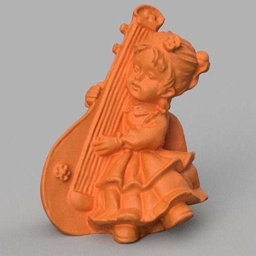fille luth  3D print model