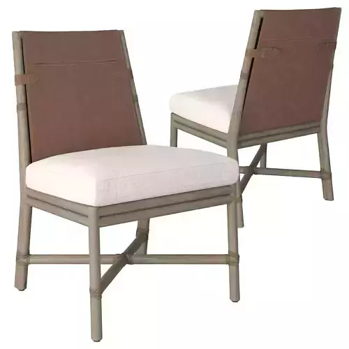 Bercut Dining Armless chair Low-poly 3D model