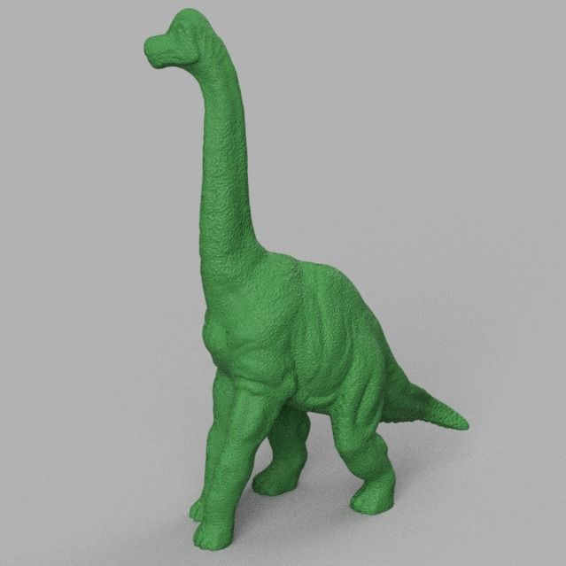 Dinosaure au long coup 2  3D print model_1