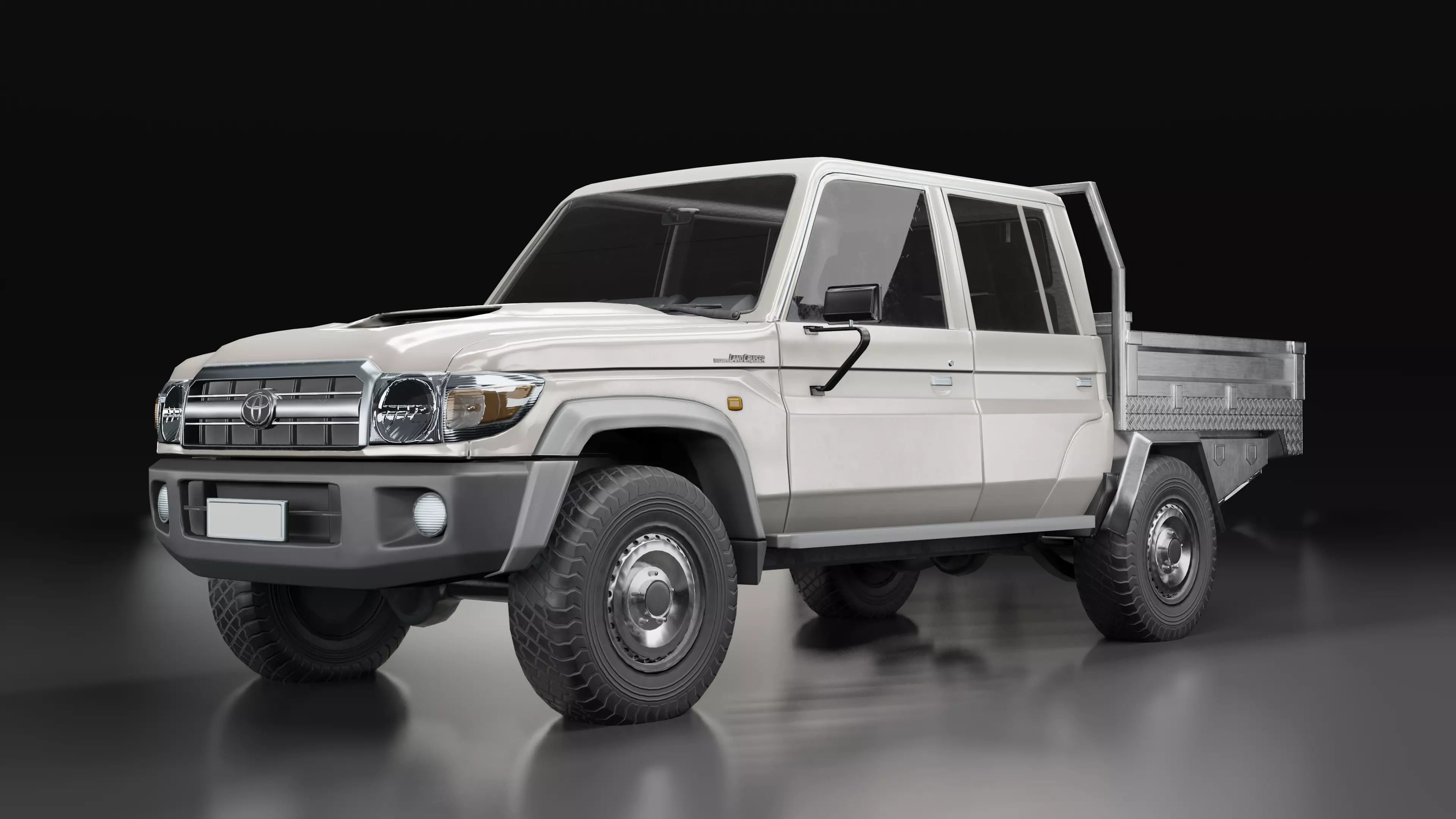 Land Cruiser 79 Series 2018 Low-poly 3D model