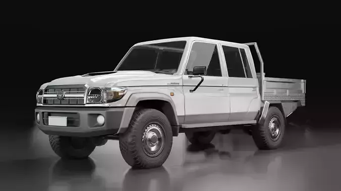 Land Cruiser 79 Series 2018 Low-poly 3D model