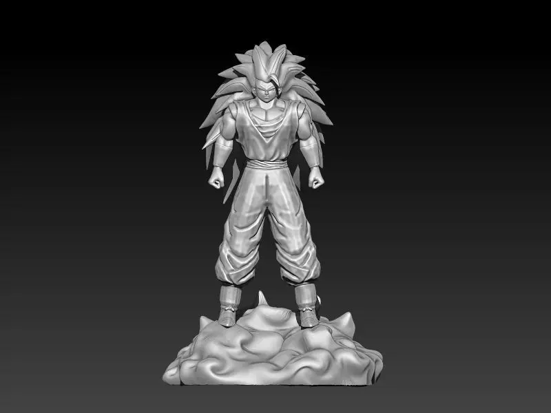 Songoku SS3 - dragon ball 3D print model_0