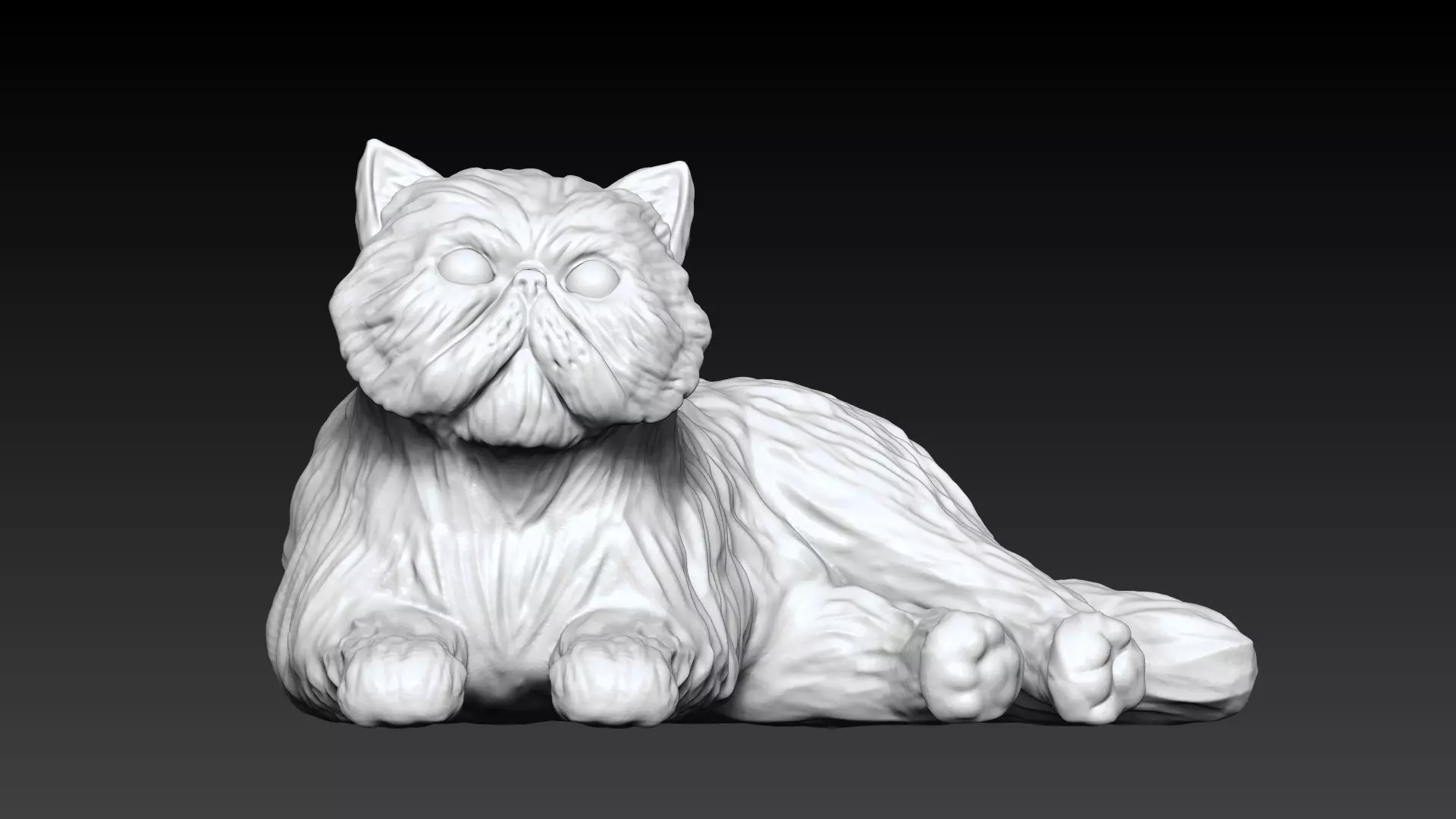 Cat Statue 3D model ready to print 3D print model_0