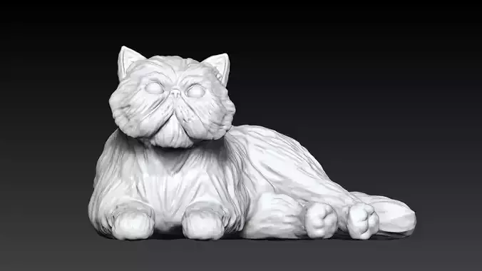 Cat Statue 3D model ready to print