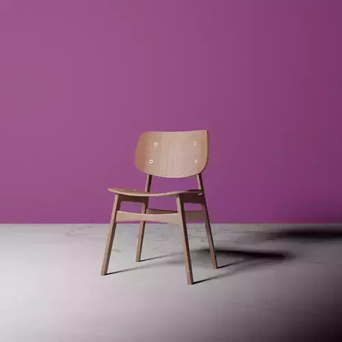 chair wooden cube