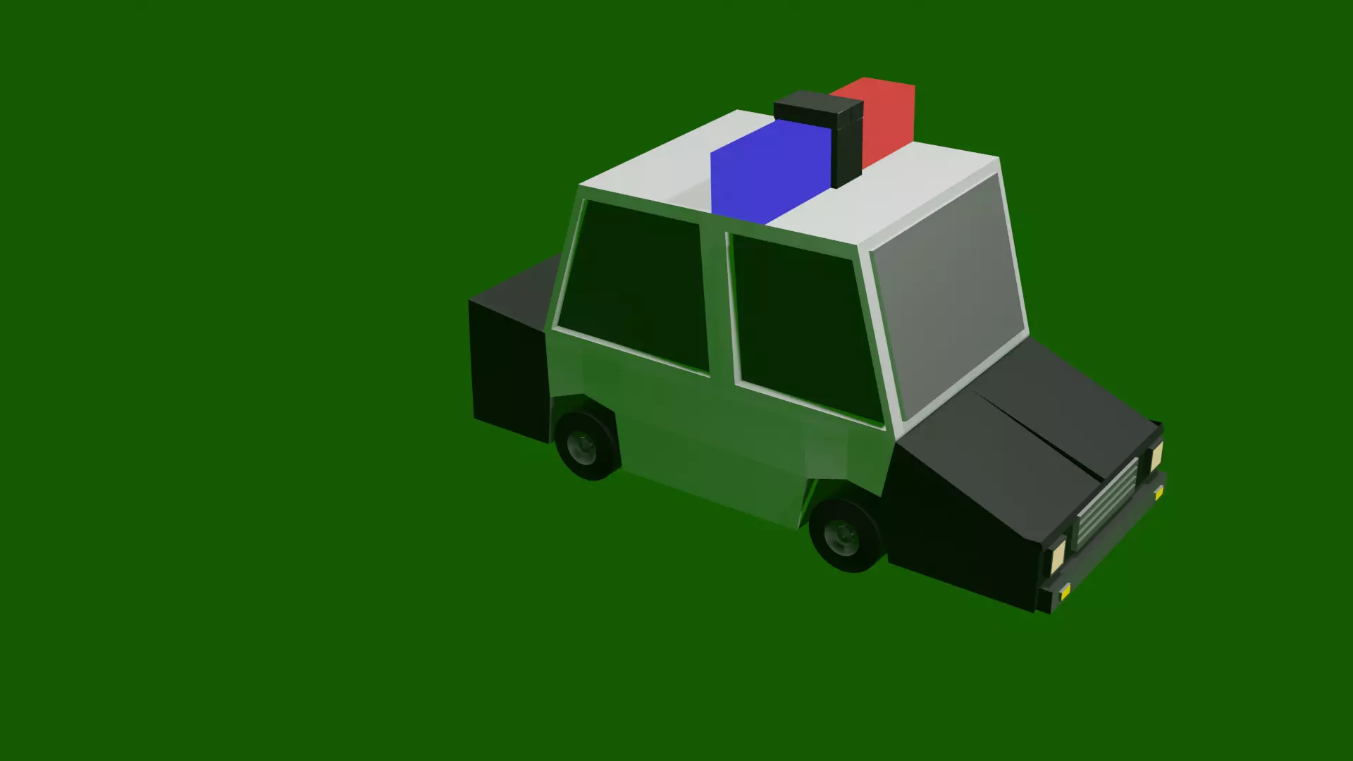 low poly 3d van n car bender 3d free Free 3D model
