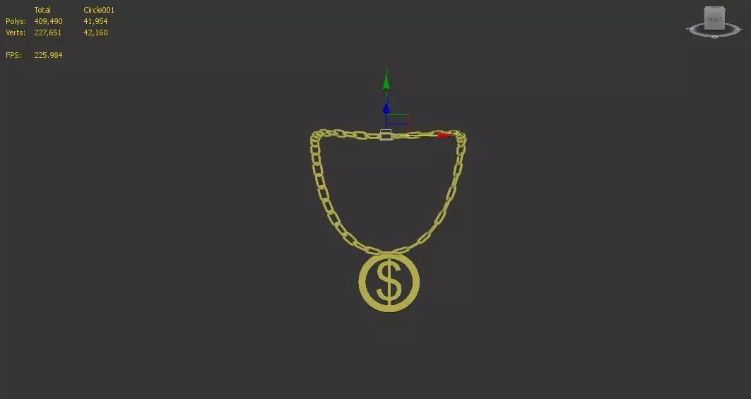 hiphop necklace Free 3D model