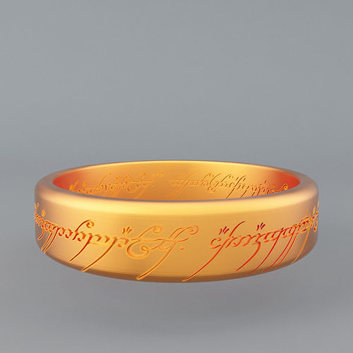 Lord of the rings Ring 3D print model