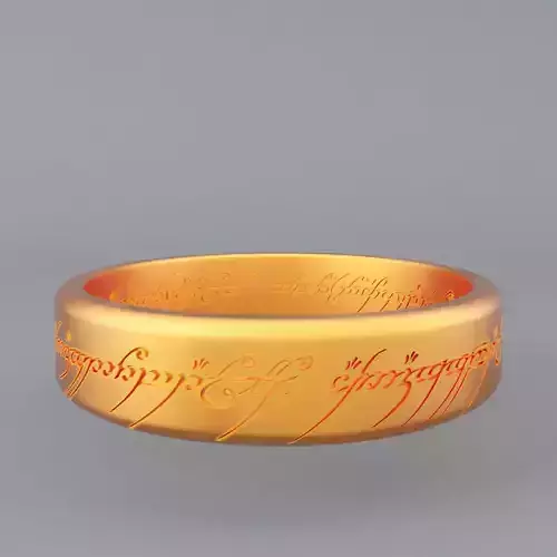 Lord of the rings Ring 3D print model