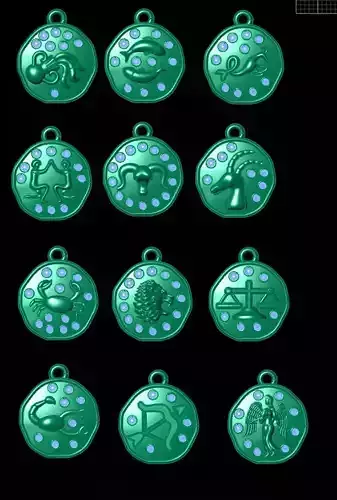 Zodiac pendants