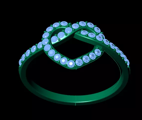 Heart Rings Free 3D print model