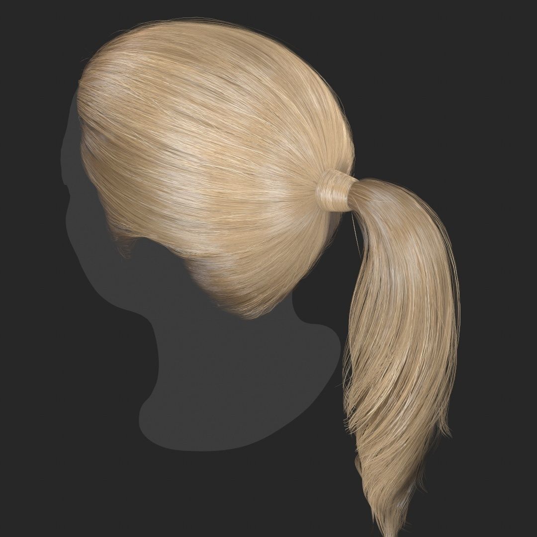 Hair - Pack A - Gen2 3D Model Collection_48
