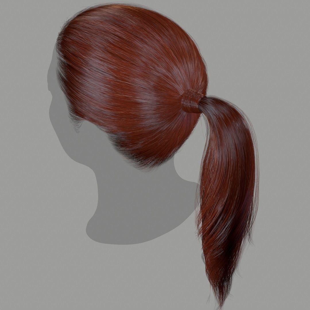 Hair - Pack A - Gen2 3D Model Collection_57