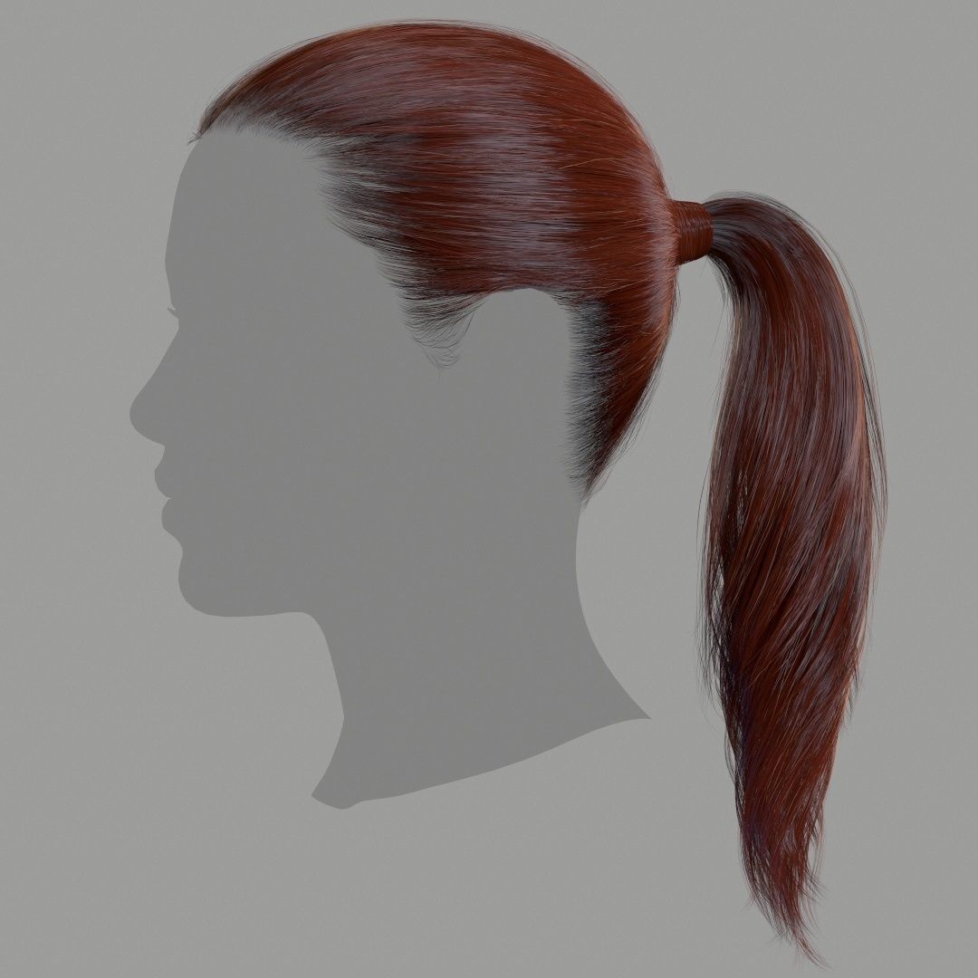 Hair - Pack A - Gen2 3D Model Collection_55