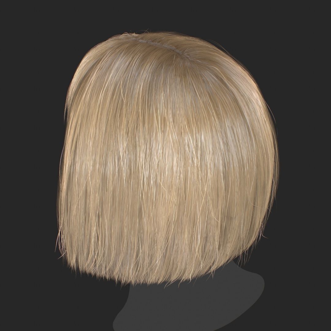 Hair - Pack A - Gen2 3D Model Collection_8