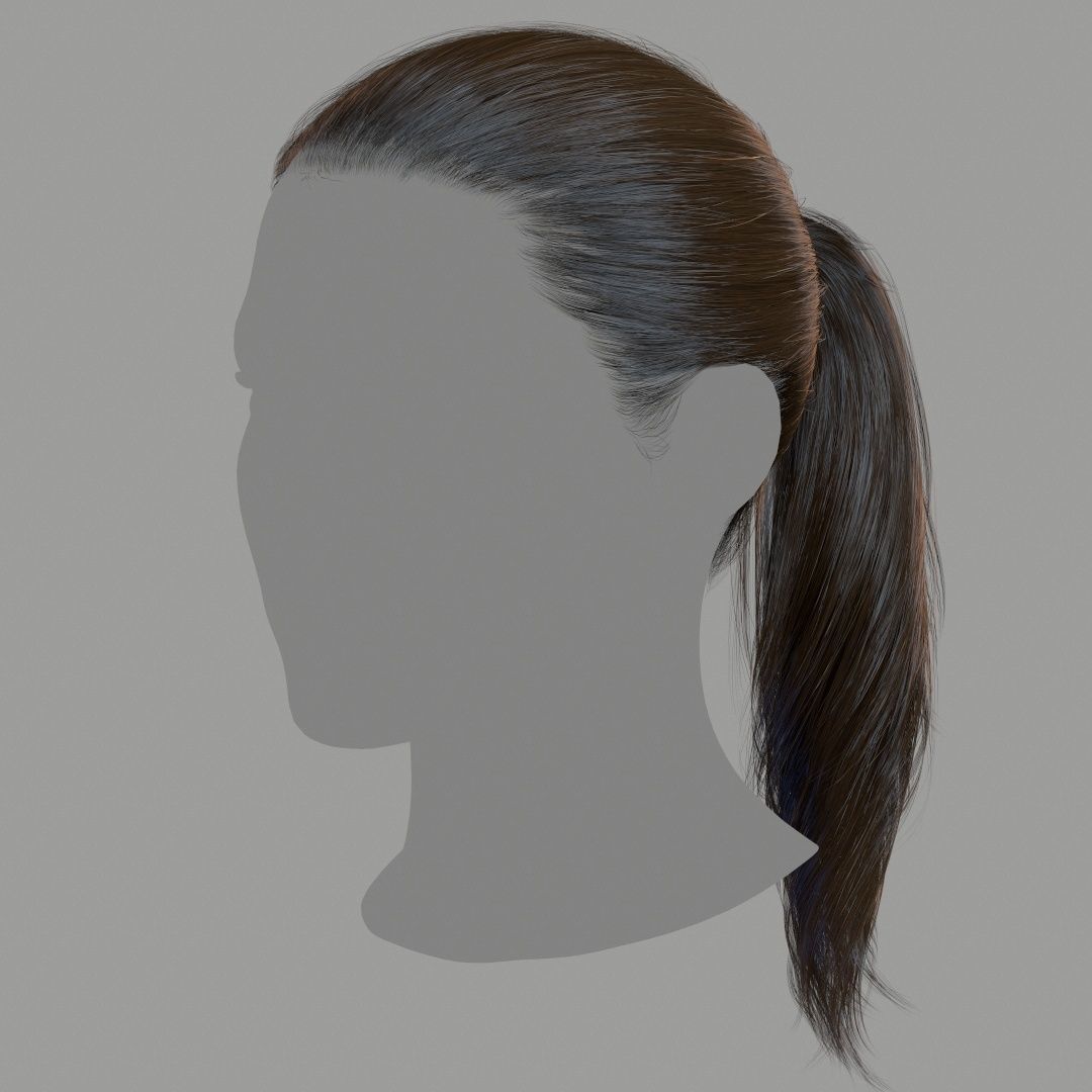 Hair - Pack A - Gen2 3D Model Collection_56