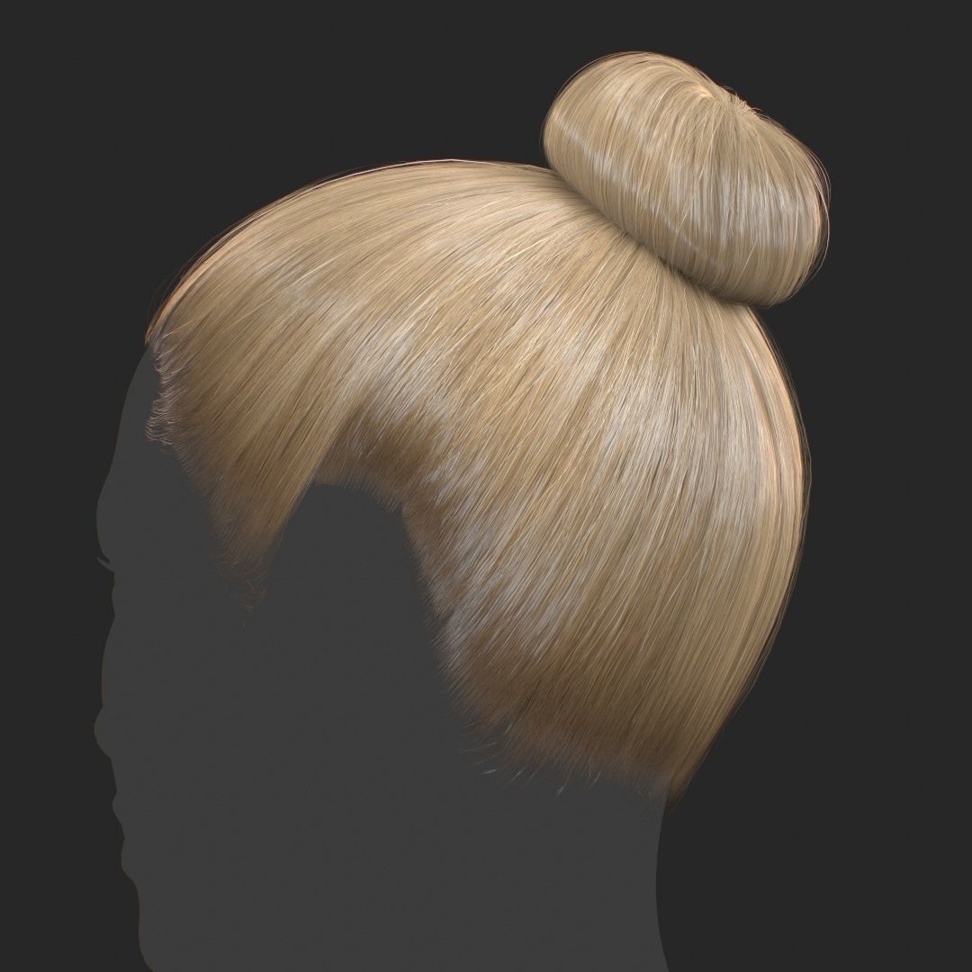 Hair - Pack A - Gen2 3D Model Collection_75