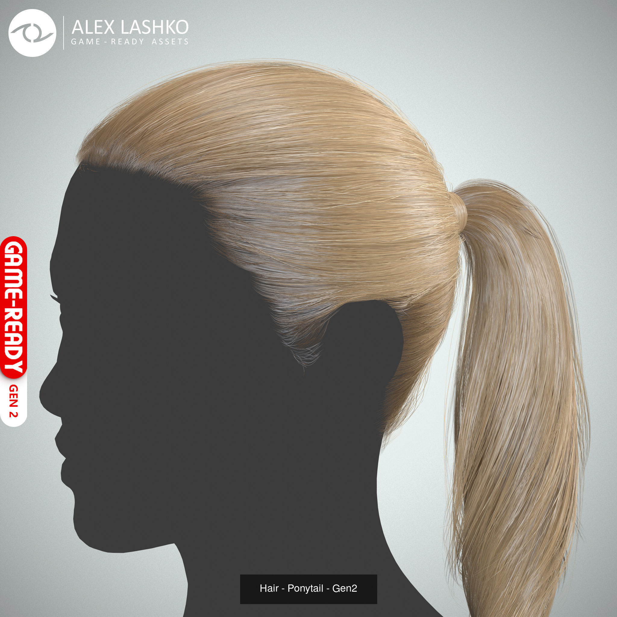 Hair - Pack A - Gen2 3D Model Collection_3