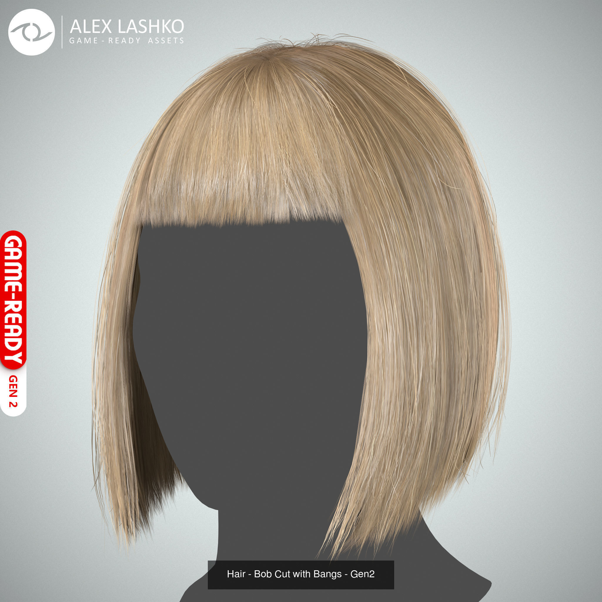 Hair - Pack A - Gen2 3D Model Collection_1