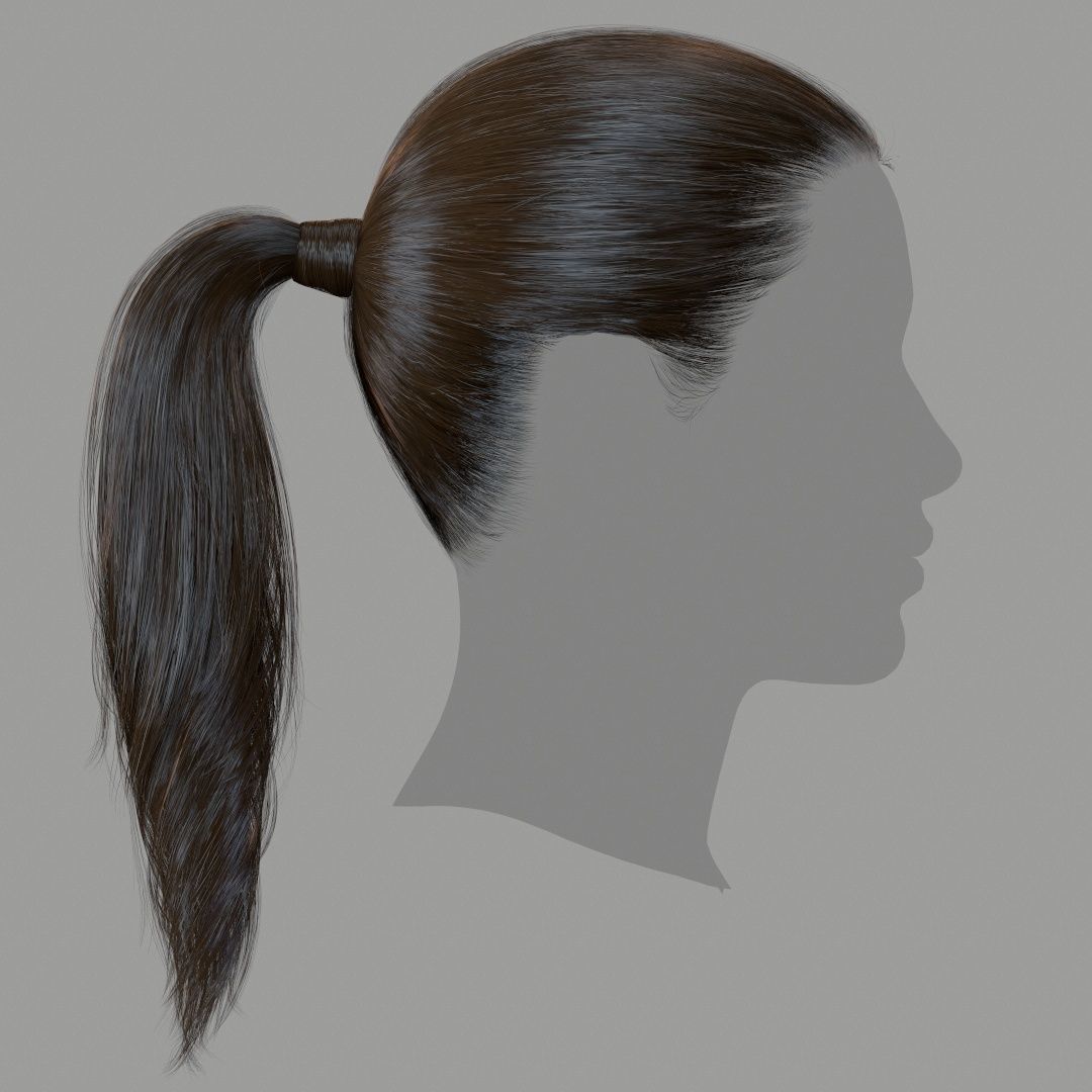 Hair - Pack A - Gen2 3D Model Collection_54