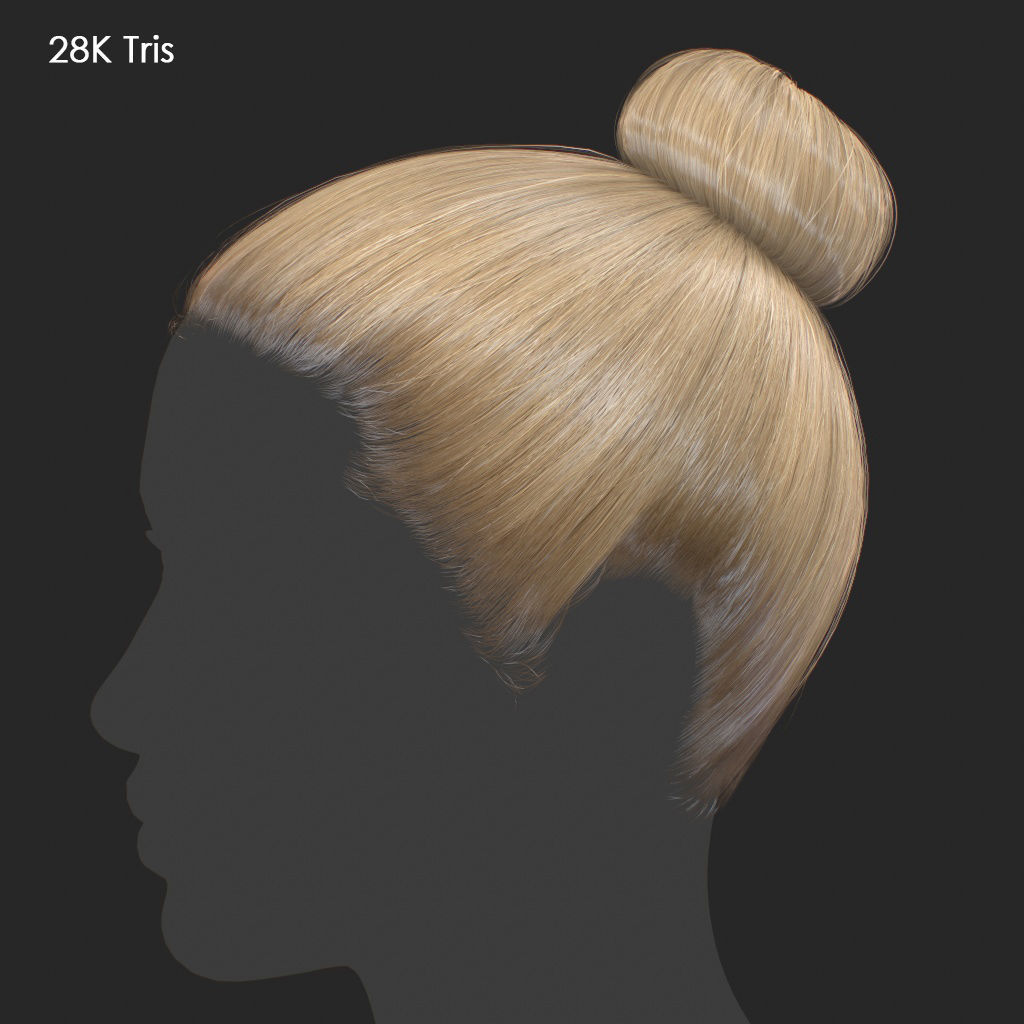 Hair - Pack A - Gen2 3D Model Collection_82