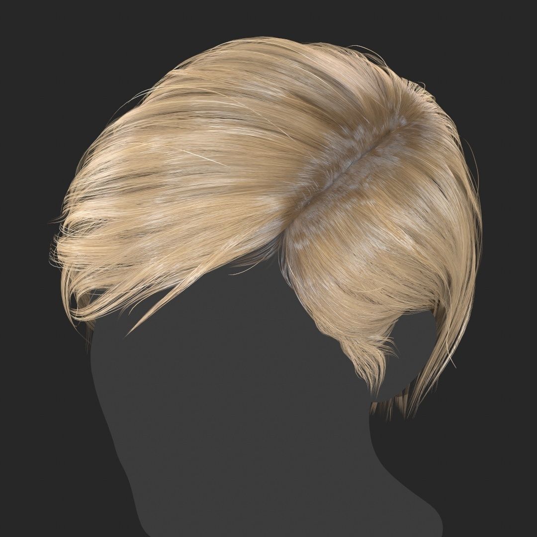 Hair - Pack A - Gen2 3D Model Collection_26