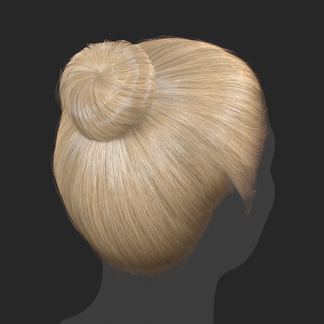 Hair - Pack A - Gen2 3D Model Collection_74