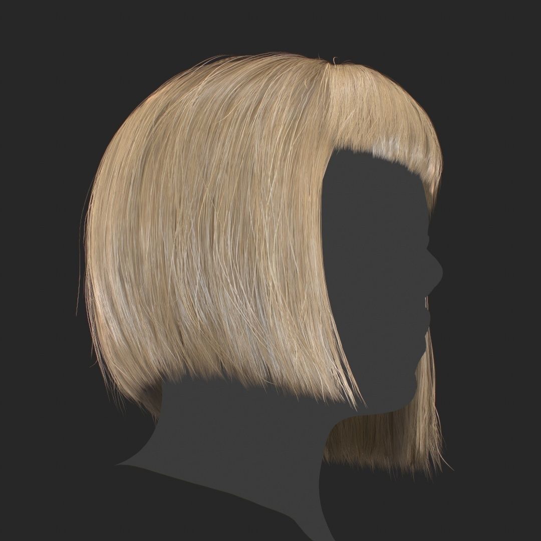 Hair - Pack A - Gen2 3D Model Collection_5
