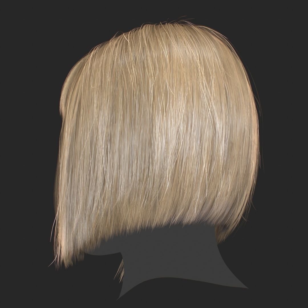 Hair - Pack A - Gen2 3D Model Collection_11