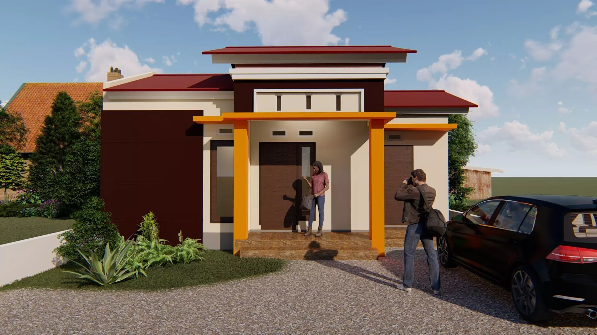 Type 45 Townhouse at Indonesia 3D model