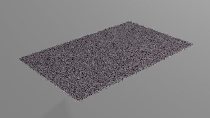 carpet 3d with fur custom colors    3D model