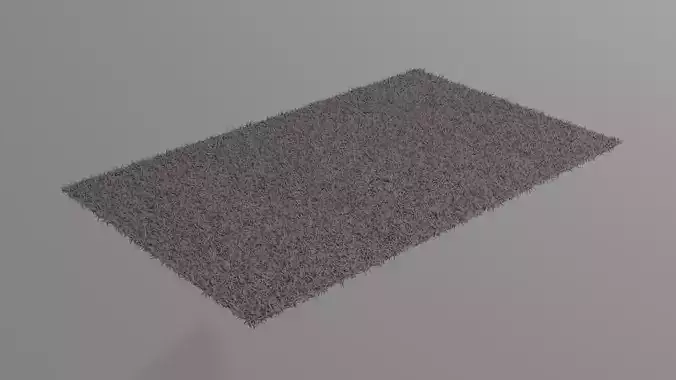 carpet 3d with fur custom colors    3D model